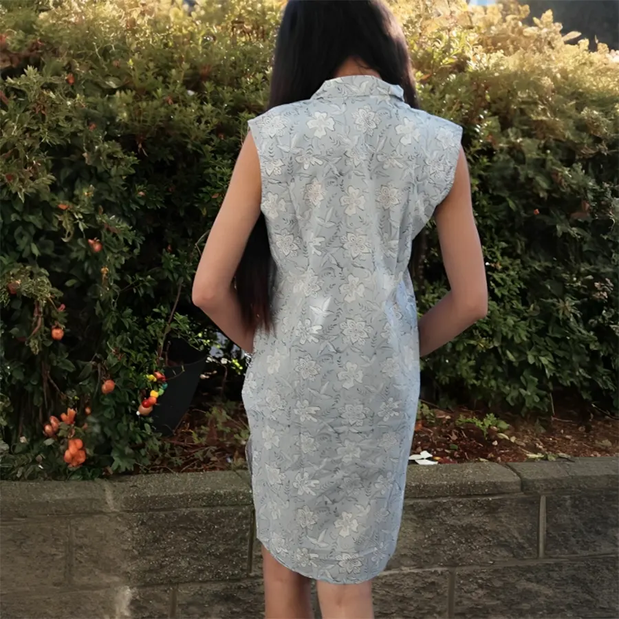 Floral long sleeveless Shirt - Image 4