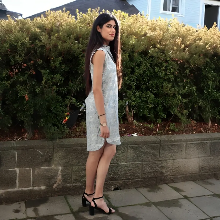 Floral long sleevelessS hirts-5