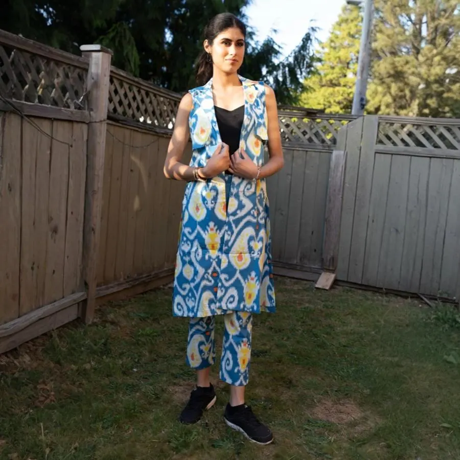 Trench coat pant set-2