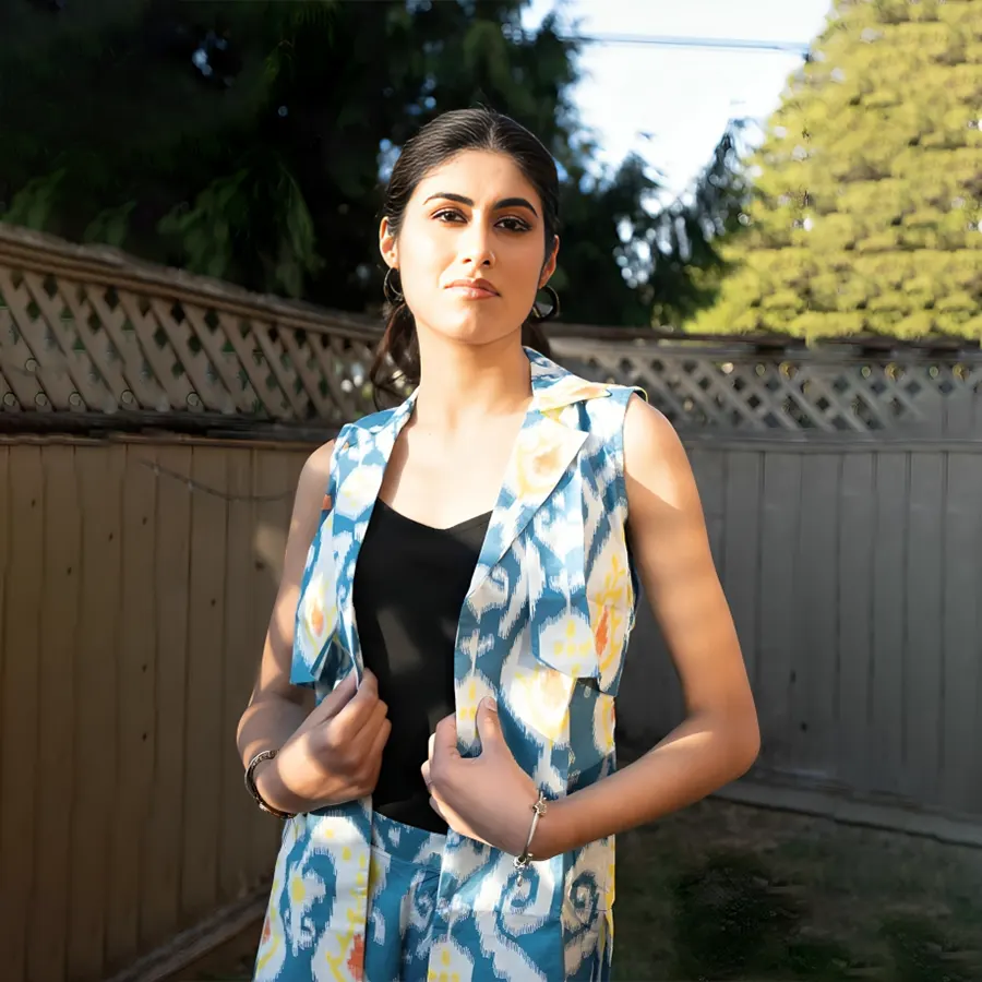 Trench coat pant set-5